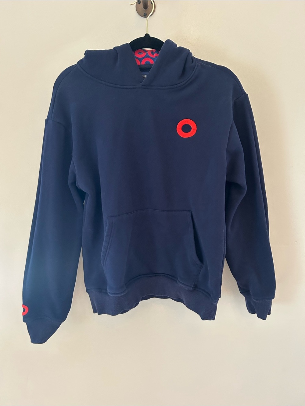 Classic Navy Hoodie with Phish Donut Accents - Women’s Sweatshirt